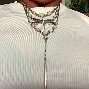 3 tier Dragonfly necklace